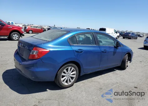 2012 Honda Civic Exl from USA, damaged, VIN 2HGFB2F91CH505083